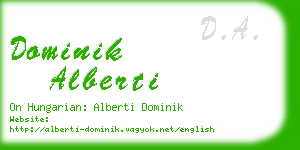 dominik alberti business card